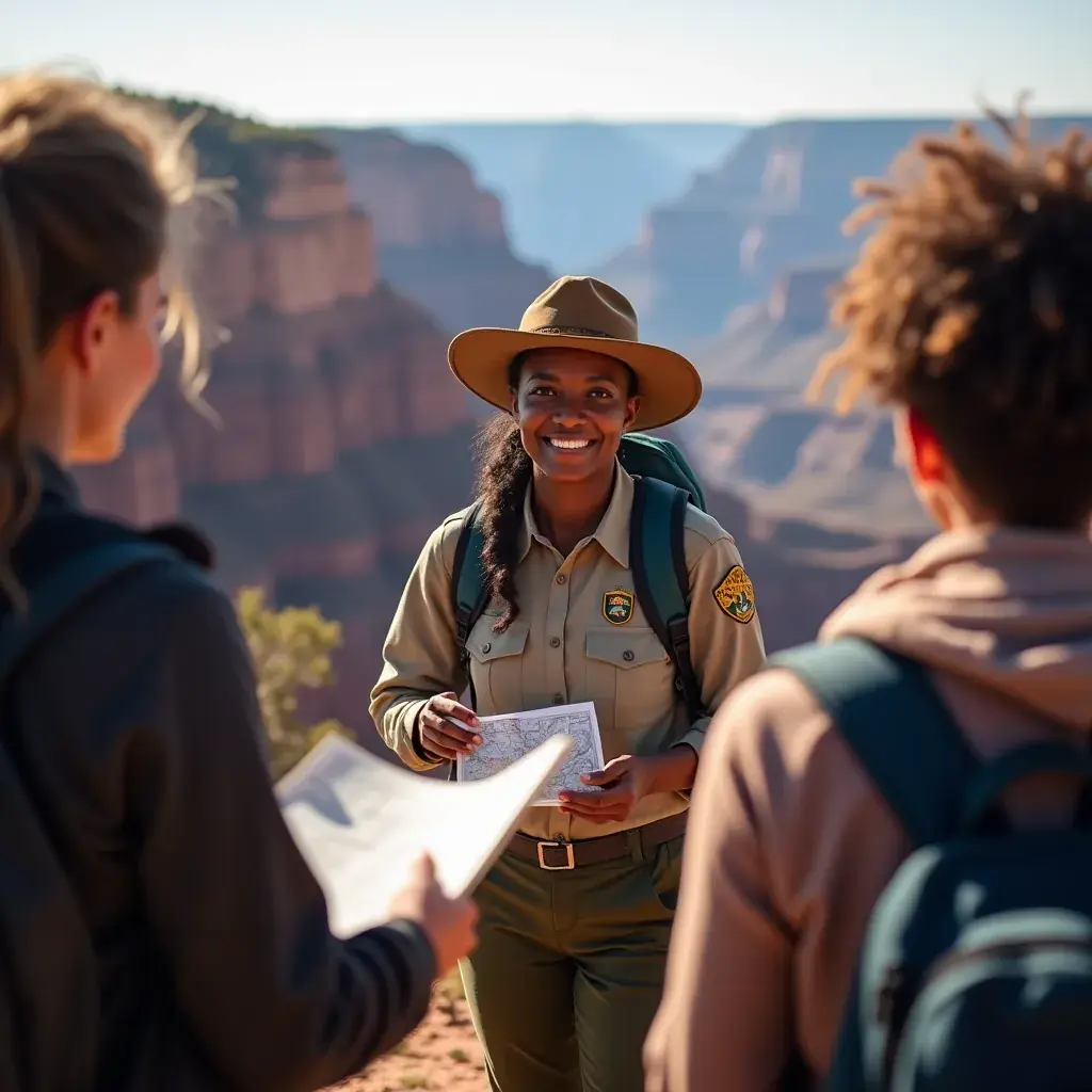 Групповая экскурсия по краю каньона с захватывающими видами.